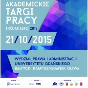 plakat, informacja o Akademickich Targach Pracy